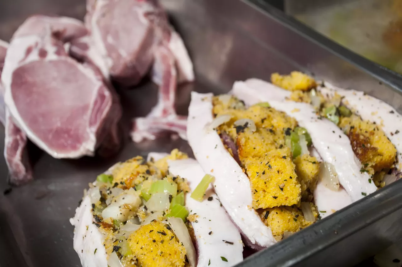 Then stuff the chops.