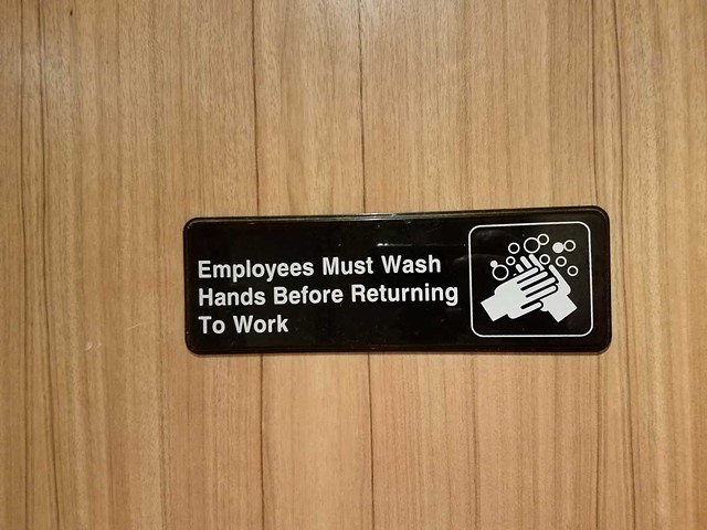 Employees must wash hands before returning to work… for a reason.