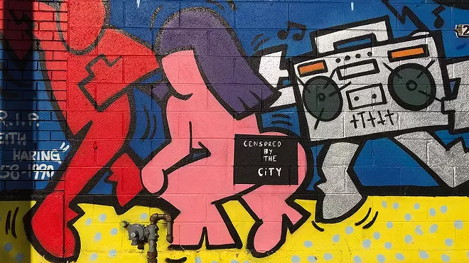 Image: Sheefy McFly mural in Detroit 'censored' following complaint (2)