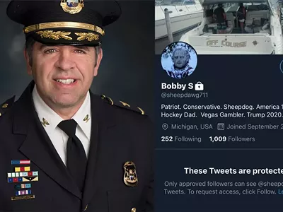 Is Shelby Twp. Police Chief Robert J. Shelide Metro Times troll @sheepdawg711?