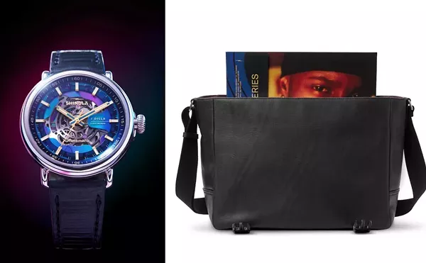 The new J Dilla capsule by Shinola includes luxury watches and a leather record bag.