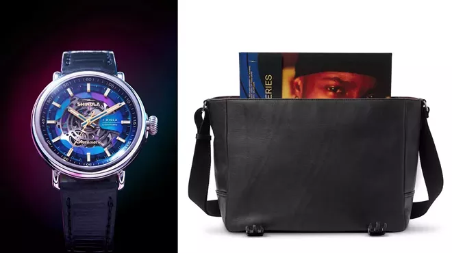 The new J Dilla capsule by Shinola includes luxury watches and a leather record bag.