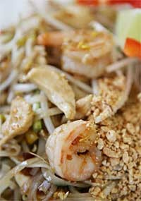 Shrimp and chicken pad thai from Pi's Thai Cuisine. - MT photo: Rob Widdis