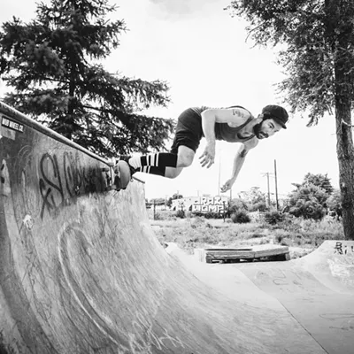Image: Skateboarding at Ride it Sculpture Park in Detroit