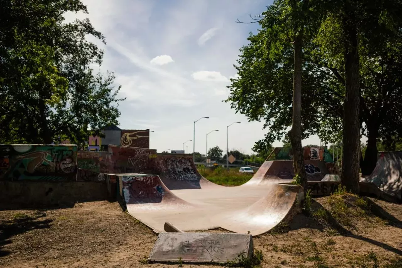 Image: Skateboarding at Ride it Sculpture Park in Detroit