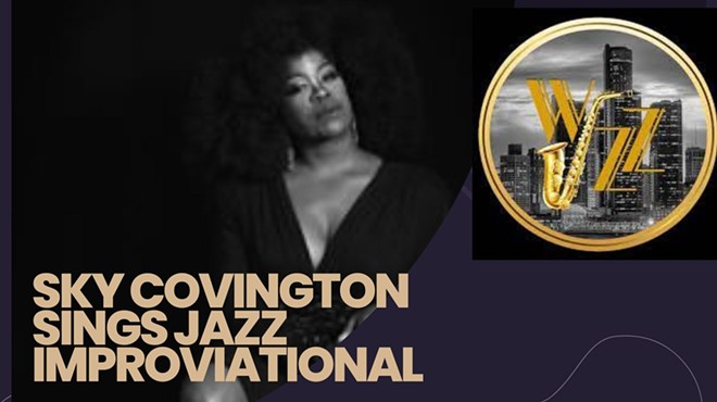 Sky Covington sings Jazz Improvisational with Artist Chazz Miller Bringing art to Life
