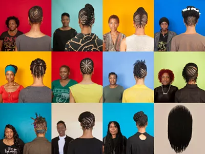 In her “Hair Craft Project,” Clark asked hairstylists to use her head as a canvas.