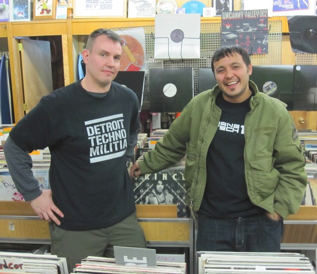 T. Linder (left) and DJ Seoul of Detroit Techno Militia. - MT Photo: Walter Wasacz