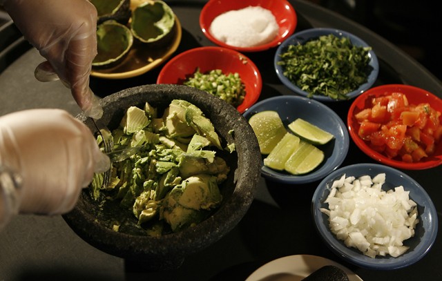 Tableside guacamole from Miguel's Cantina in Rochester Hills. - MT photo: Rob Widdis