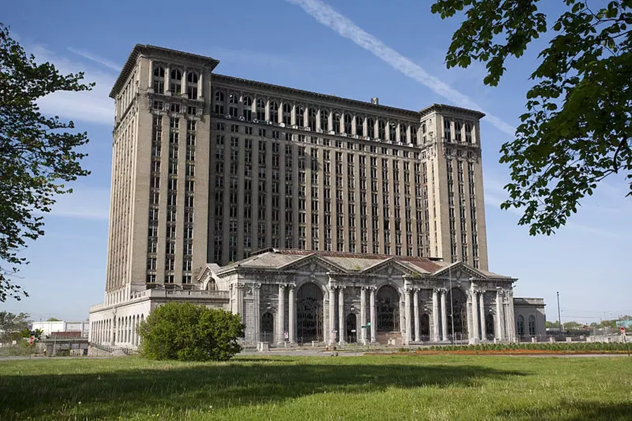 Abandoned Gotham Building Of course, no movie can be filmed in Detroit without an epic showdown in the abandoned Michigan Central Station, right? Batman and Superman make the Transformers look like children&#146;s toys in a fight scene that takes viewer on a veritable tour of the iconic building. (Photo Credit: Albert Duce via Wikimedia Commons)