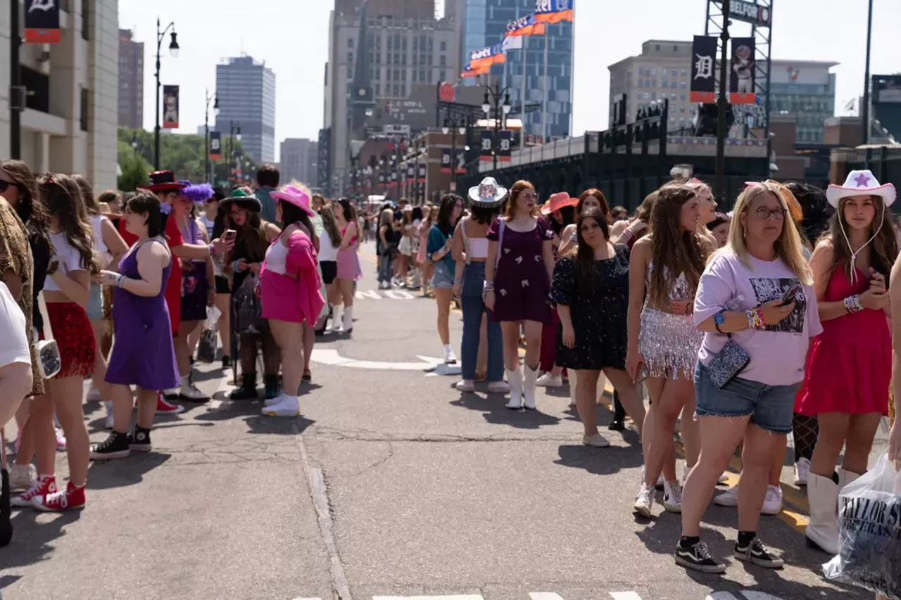 Image: Taylor Swift's Eras tour brings thousands of fans to Detroit — including Flavor Flav