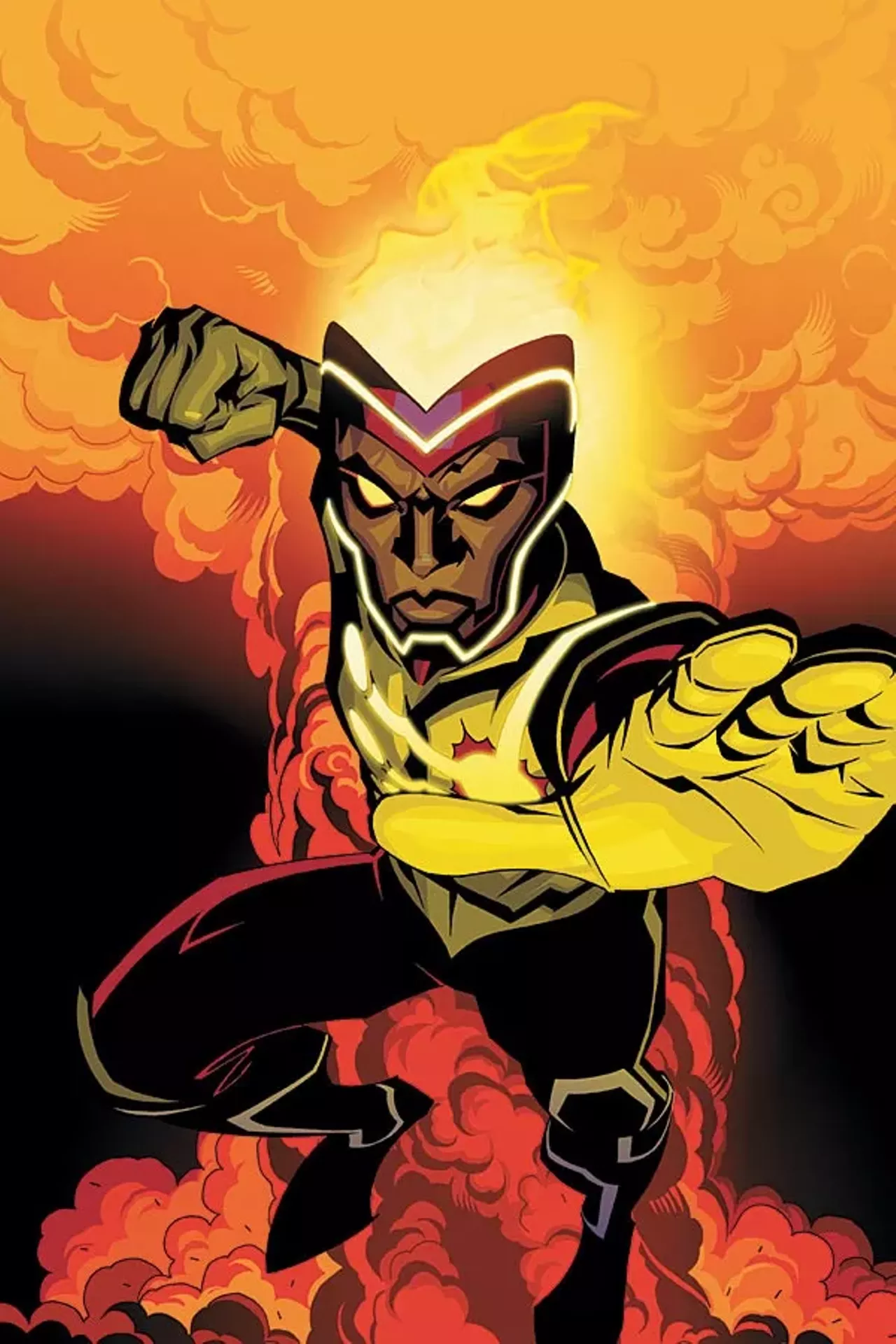 Firestorm Like Green Lantern and Deathlok, there have been a few different Firestorms over the years. It’s the Jason Rusch version who is from Detroit – a 17-year-old who found himself gifted with the powers of the firestorm matrix. He’s a sort of nuclear man with a fiery head. The current version of the character has Rusch and original Firestorm Ronnie Raymond inhabiting the same Firestorm body.