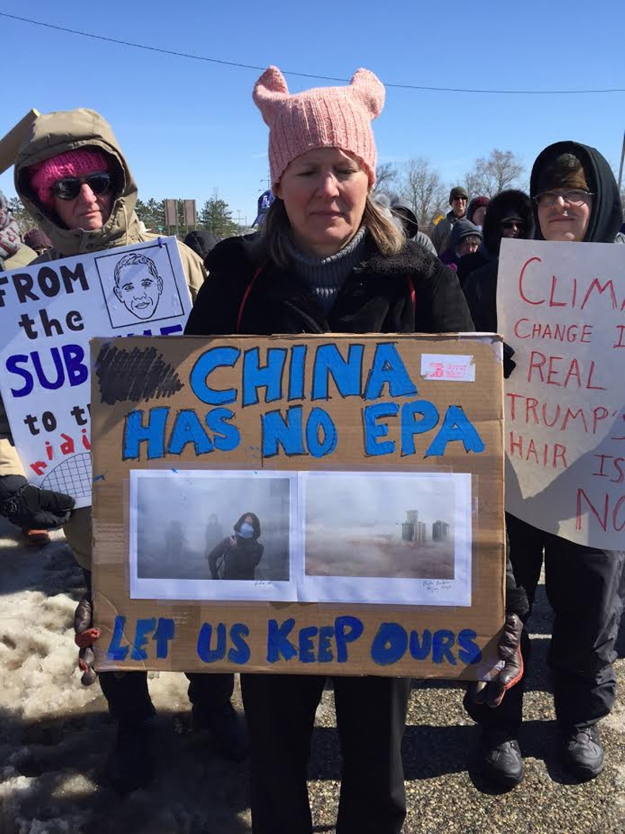 The 17 best protest signs we saw at Trump's visit to Ypsilanti