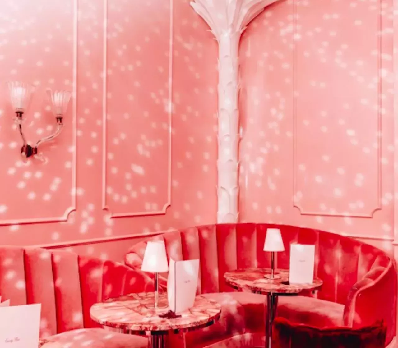 Candy Bar 1509 Broadway St., Detroit; candybardetroit.com With an eye-grabbing design, Candy Bar is the place for the perfect date. It has a large chandelier, round plush seating, pink walls, and tasty food and drinks. Photo via Candy Bar / Facebook