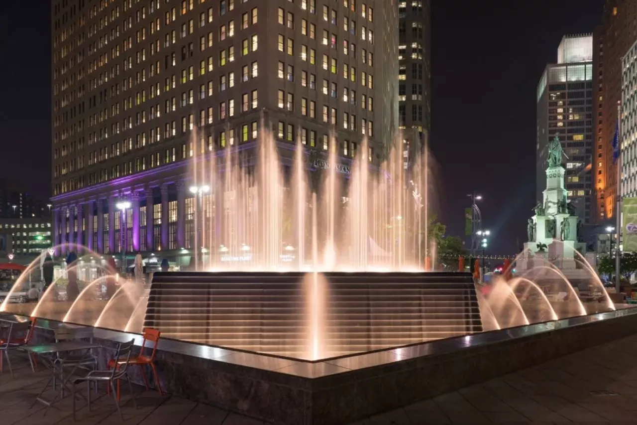 Campus Martius 800 Woodward Ave.; (313) 566-8250; downtowndetroitparks.com In the winter, Campus Martius becomes a wonderland with the ice skating rink and decorative lights abound. Once the snow melts, the park gardens become lush with greenery and pops of vivid color from the flowers. Photo via Tony Bennett / Detroit Stock City