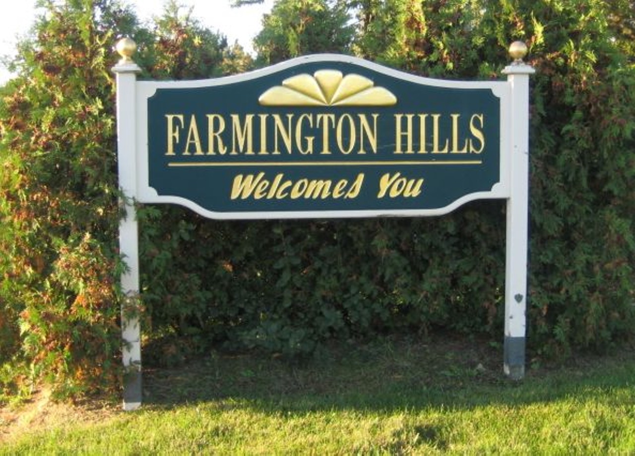 9: Farmington Hills: The City of Tradition and Progress 
Yes, Farmington Hills has been a city of tradition &#151; ever since 1973. What do re-enactors wear at the Founders Festival? Bellbottom jeans and mood rings? Groovy!