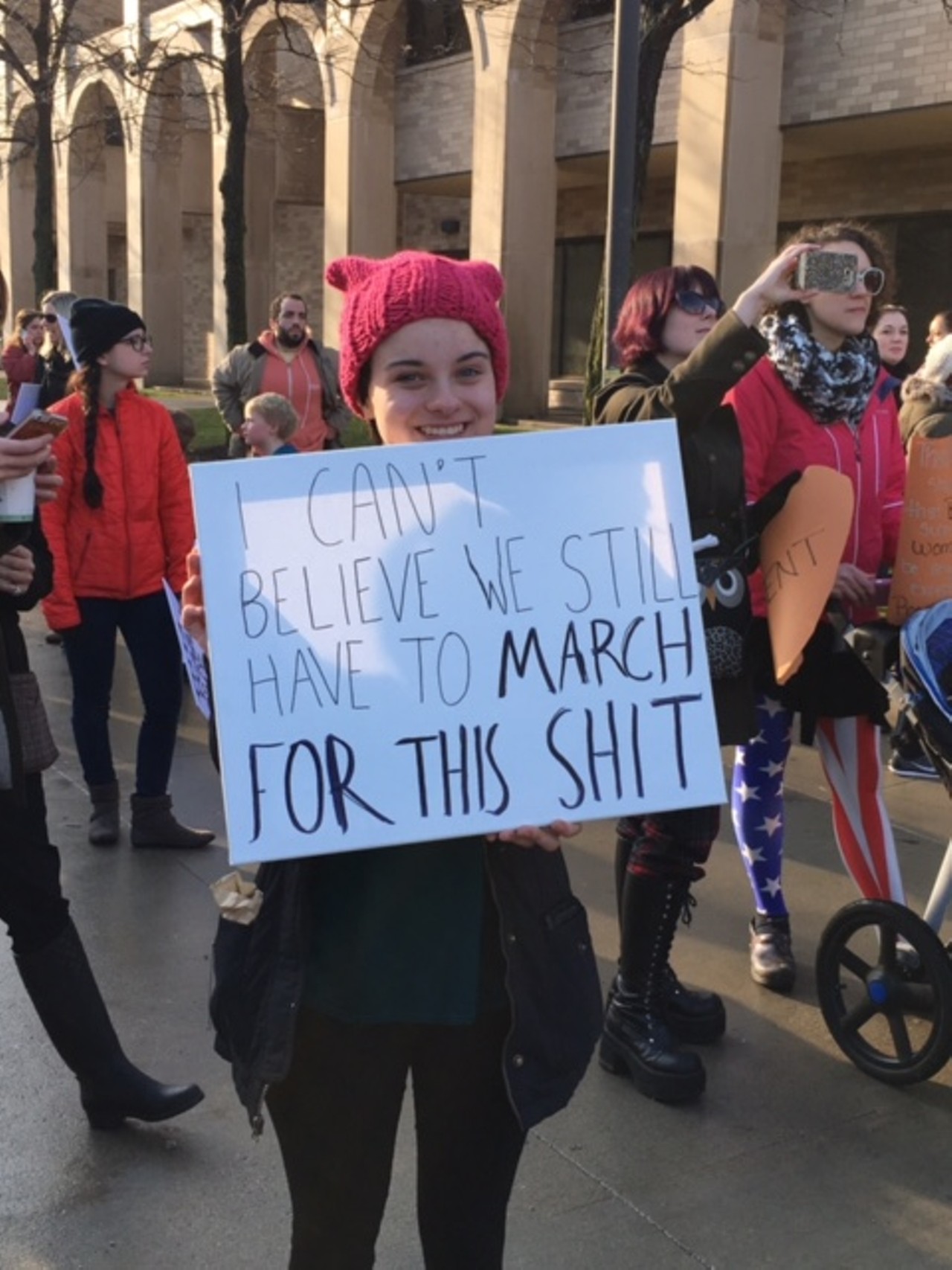 "I can't believe we still have to march for this shit"
Photo by Alex Fluegel