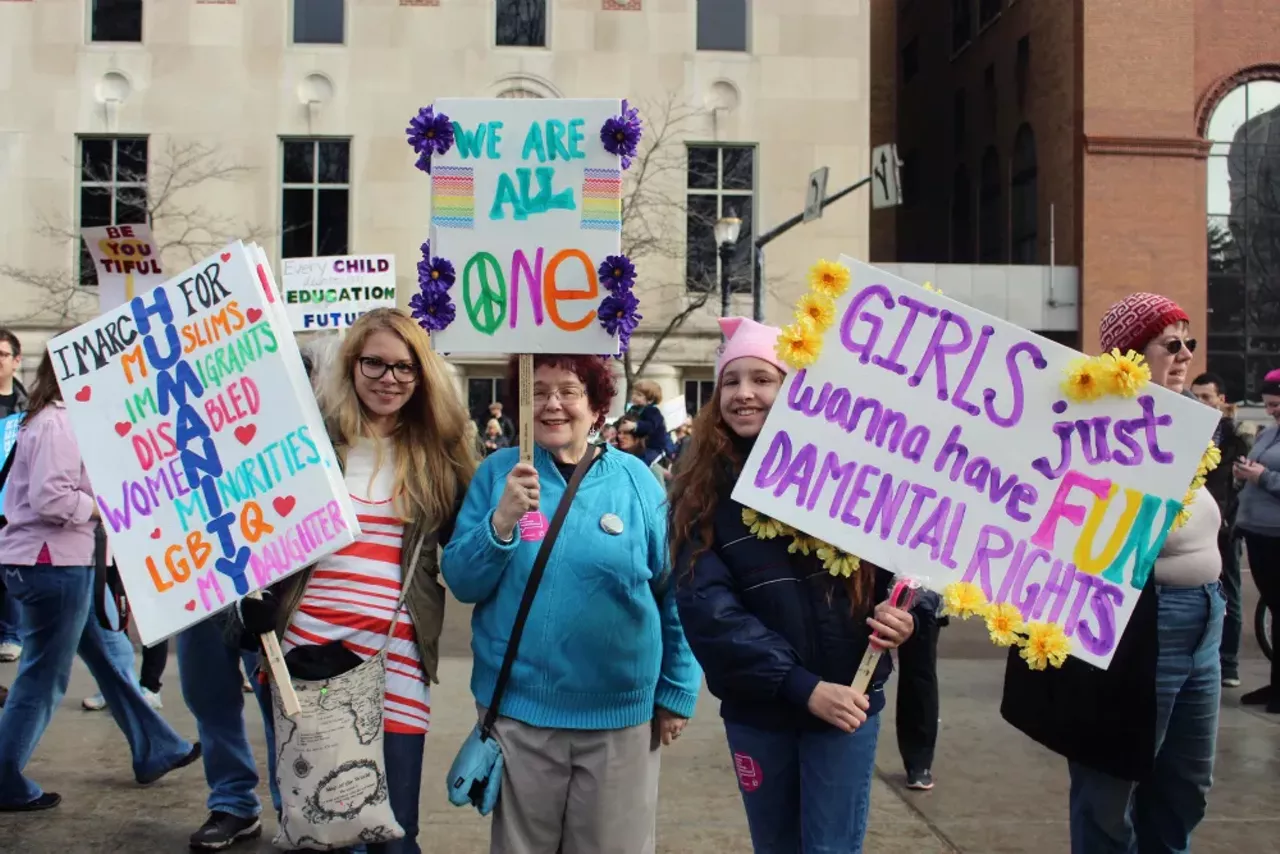 "Girls just wanna have FUN-damental rights" Photo by Julia Pickett
