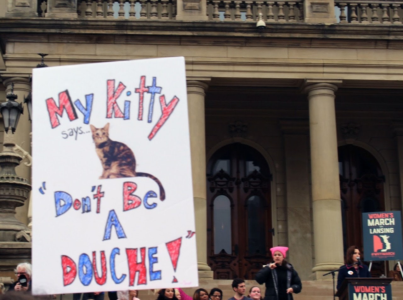 "My Kitty says Don't Be A Douche"
Photo by Chloe Michaels
