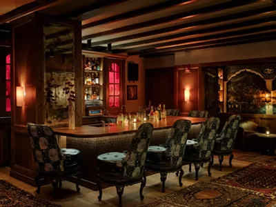 The Aladdin Sane is a Japanese-inspired cocktail bar in the Book Tower.