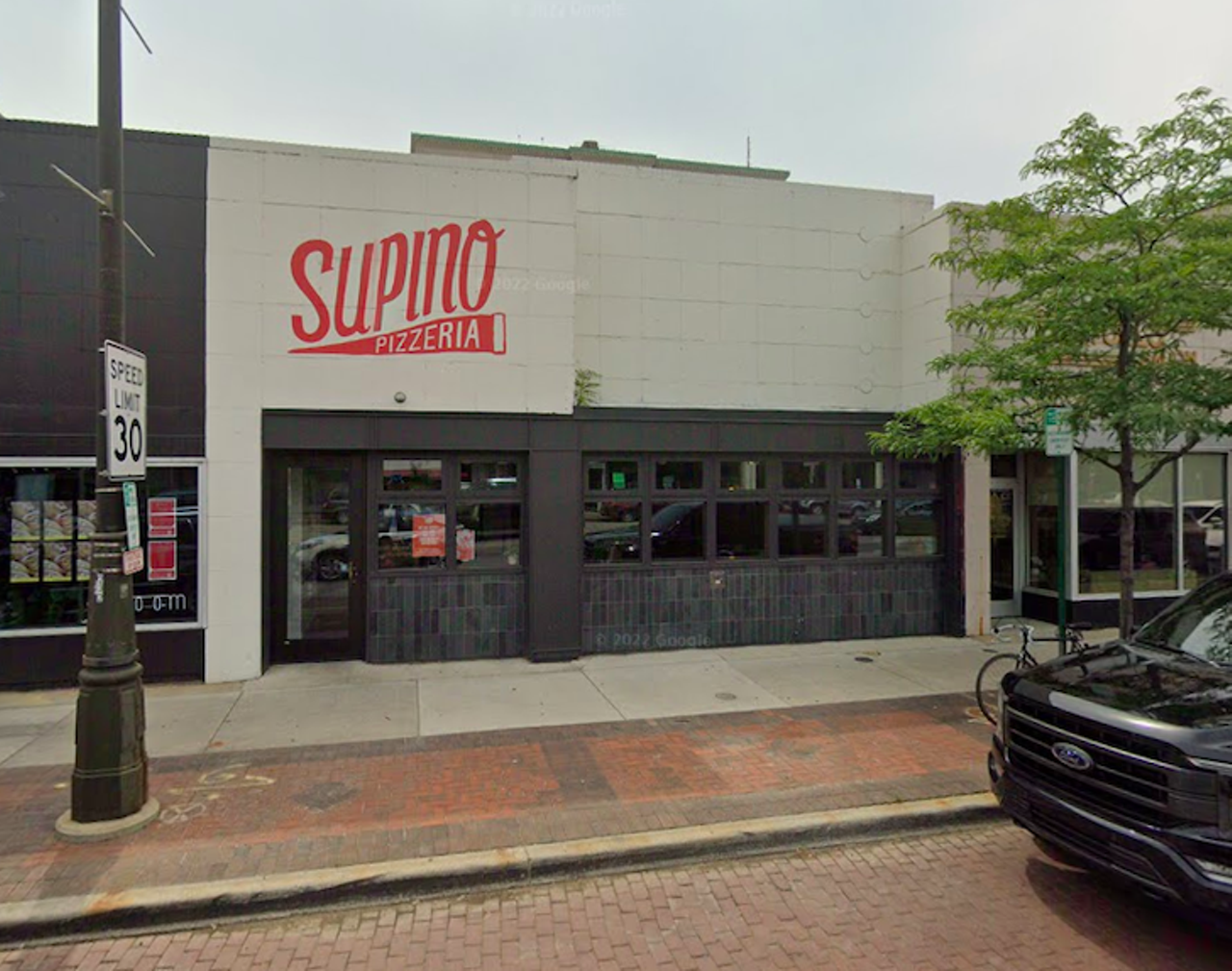 Supino
6519 Woodward Ave., Detroit; 313-314-7400 | 2457 Russell St., Detroit; 313-567-7879; supinopizzeria.com
So $10 might not get you an entire pizza, but you can get a few of Supino's slices (or a cannoli). 