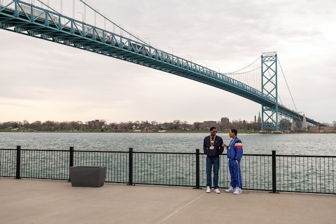 Episode 10 :The Ambassador Bridge 
Usually, Detroit’s Ambassador Bridge is only seen on TV and movies in skyline shots, so it was very refreshing to see Terry and Meech talk business under the 94-year-old bridge to Canada.