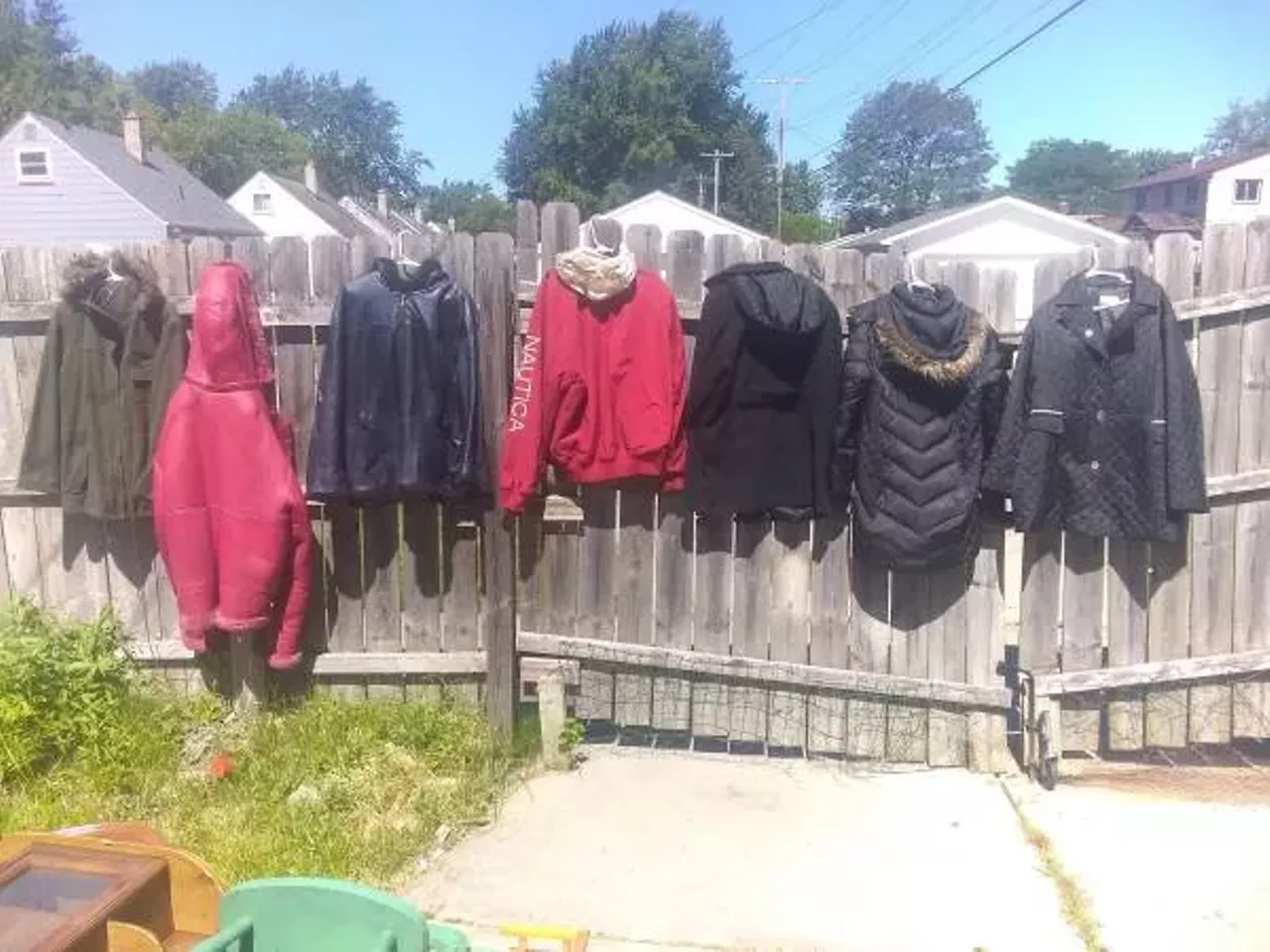 Coat Collection ($150) We know it gets cold in the D. Photo via Ed / Craigslist