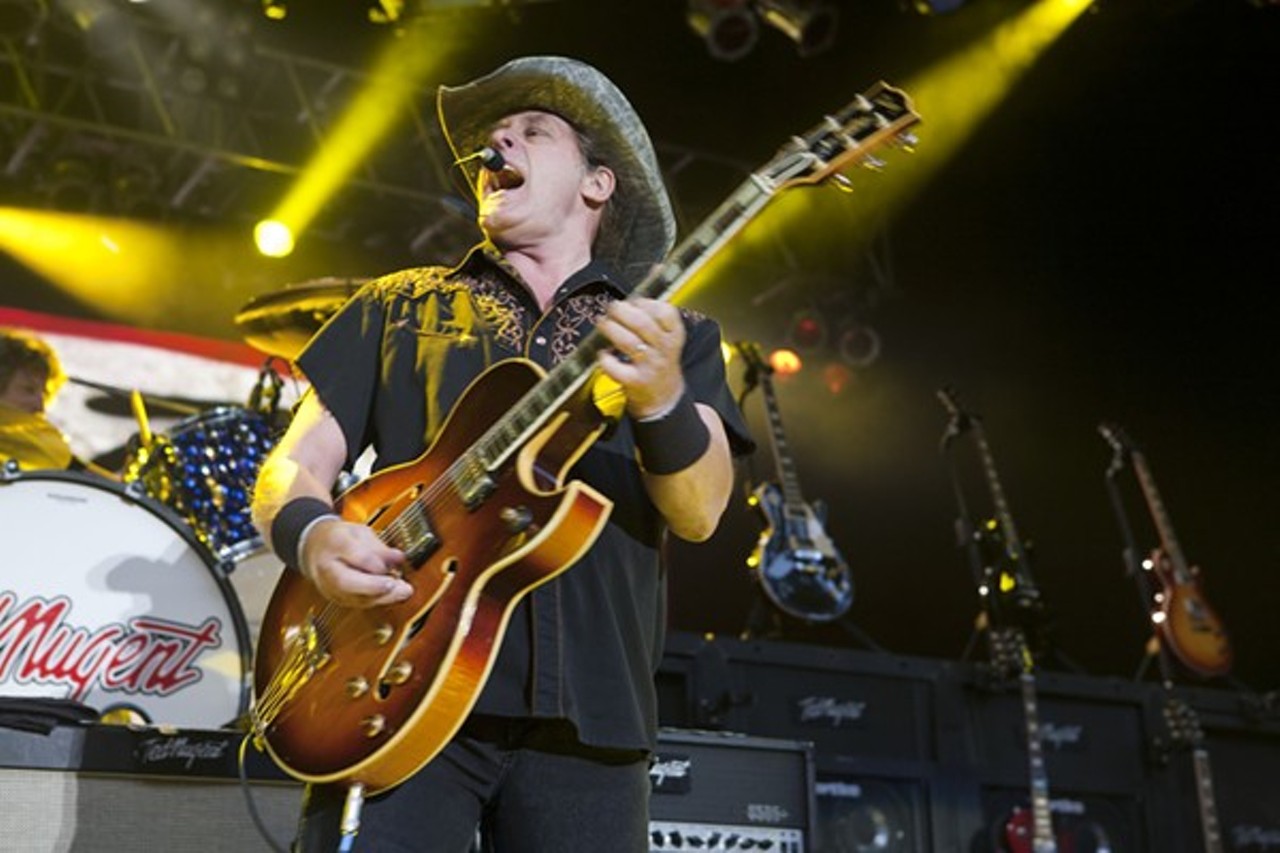 
Ted Nugent: The Motor City Madman admits he got COVID-19 after performing at a Florida grocery store that boasted having an anti-mask policy. We don&#146;t have a punchline, as usual the Nuge writes it himself. 
Photo via Shutterstock