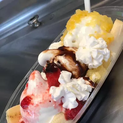 The Split 532 E. Nine Mile Rd., Hazel Park; 248-571-2064 Just because it’s named The Split, doesn’t mean that’s all it has to offer. The Split not only sells sundaes, but also soft-serve cones, mochi, waffle stacks and more.