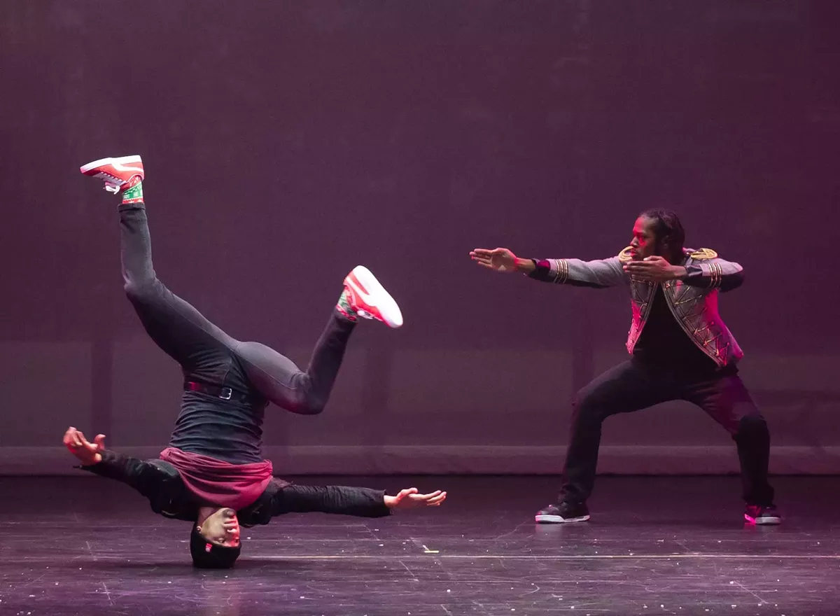 Image: Gabriel Emphasis and Dustin Payne in The Hip Hop Nutcracker.