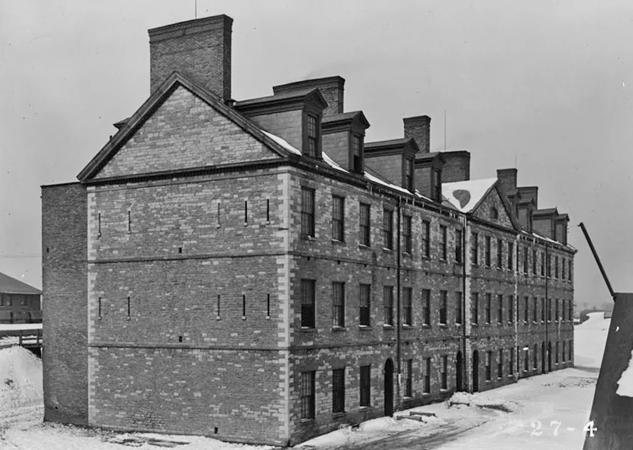 Oldest remaining military structure: Barracks of Fort Wayne (c. 1848) Originally the location of burial sites for Indigineous tribes, this fortress was constructed due to tensions with British Canada in the 1830s. It was also used during the American Civil War, the Spanish-American War, World War I, World War II, the Cold War, and the Vietnam War, when the Army discontinued its use. While it has been largely vacant in recent years, it&#146;s now poised for a massive redevelopment that will include a number of organizations and businesses, thanks to federal funds. Photo is public domain, Wikimedia Creative Commons