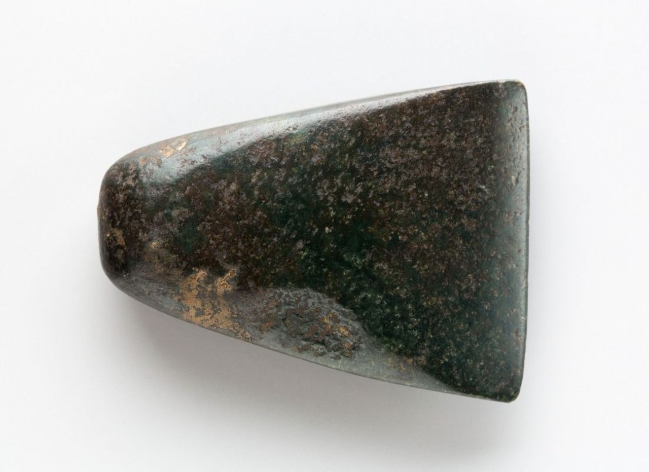 Oldest piece of art: Polished celt at the Detroit Institute of Arts (c. 8,000 B.C.E.)
Estimated to be from 8,000-6,000 B.C.E. in what is now Syria, these polished pyroxenite stones are the oldest objects in the DIA&#146;s massive trove of art. You can find them in the museum&#146;s Ancient Middle East Gallery.
Photo courtesy of the DIA