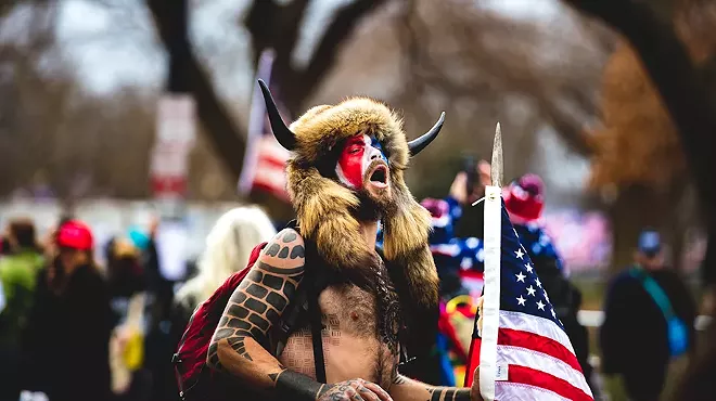 A member of the mob of Trump supporters that stormed the U.S. Capitol on Jan. 6.