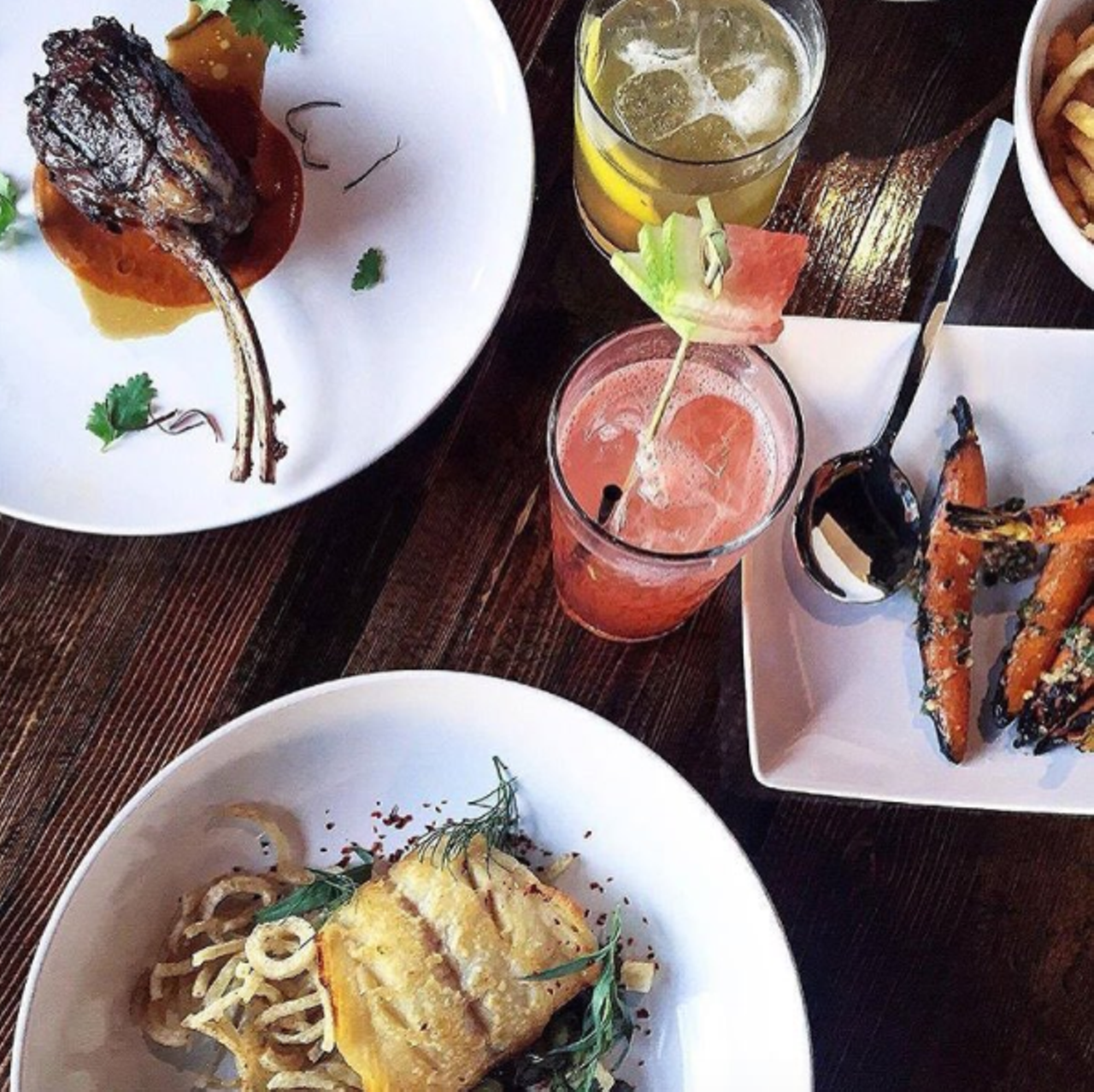 Grey Ghost, 47 Watson St. Upscale steakhouse, featuring unique craft cocktails, and playful small plates and desserts. Photo via @greyghostdetroit