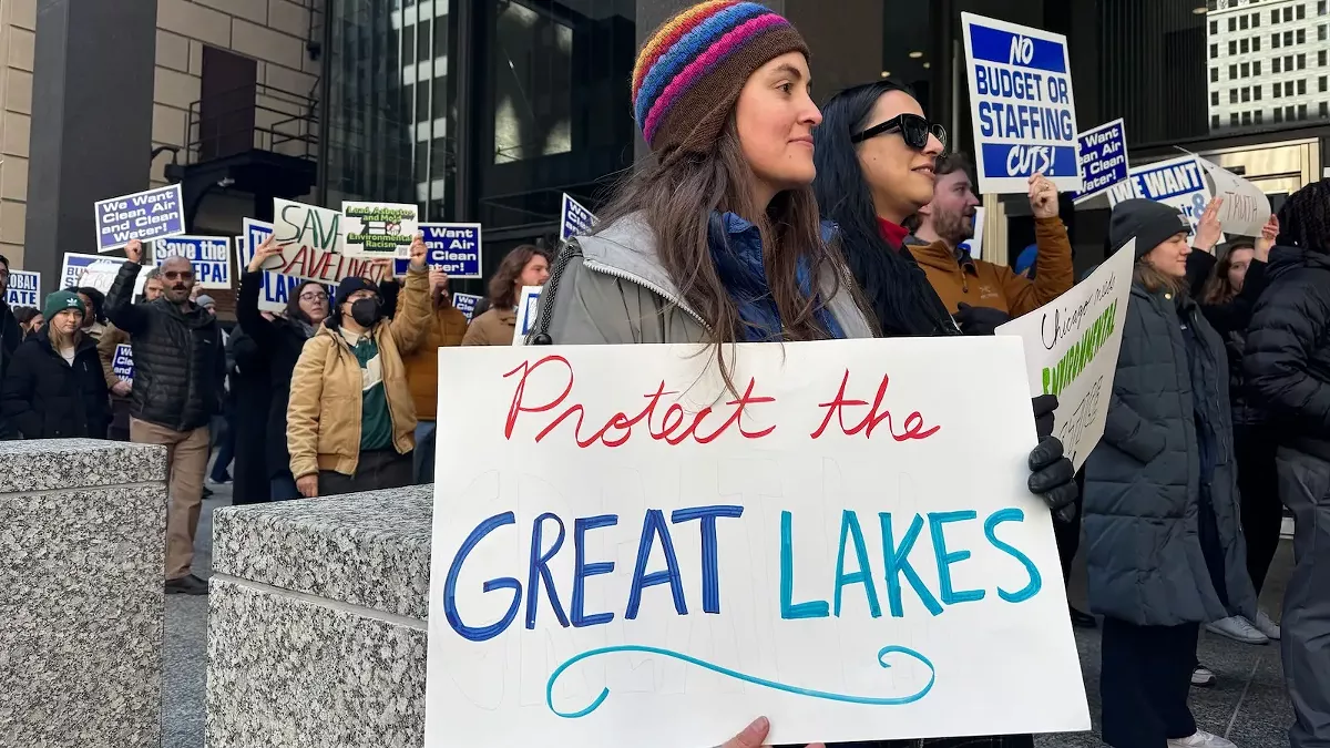 Image: The Great Lakes provide drinking water for more than 30 million people across both sides of the U.S.-Canada border.