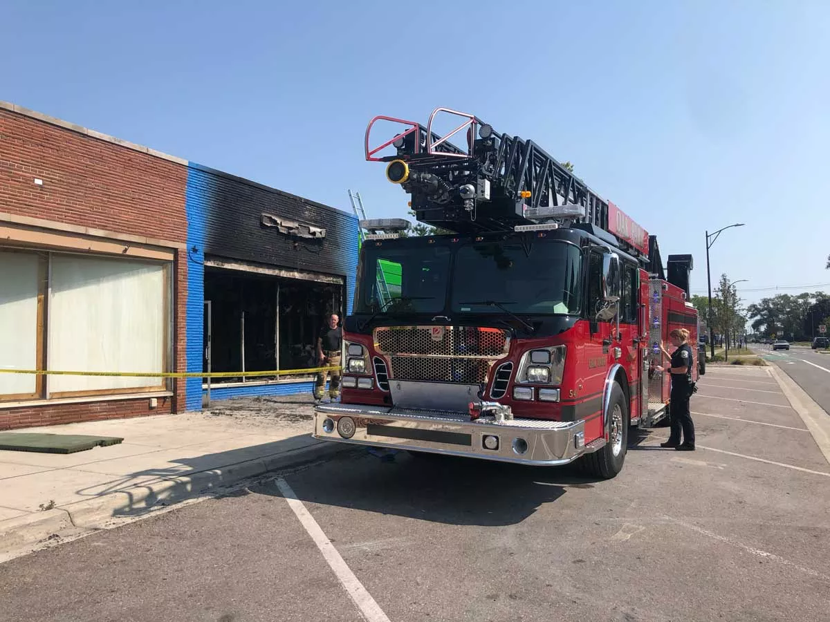 Image: The Wealthy Store was destroyed in a fire on Thursday.