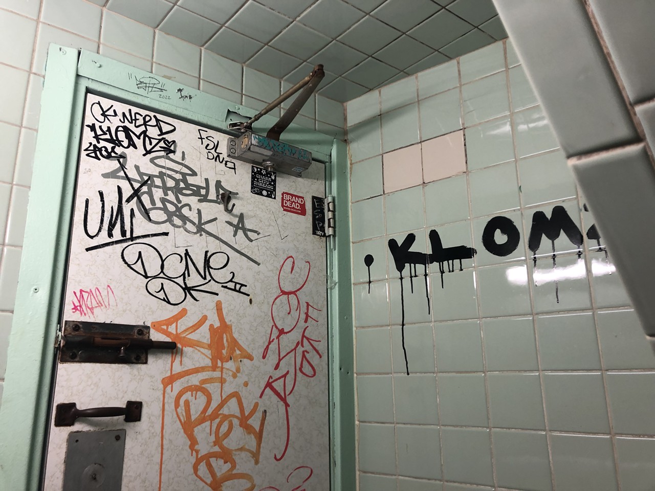 Using the bathroom at Lafayette Coney Island. —@david97bravo