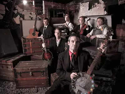 Black Jake and the Carnies: (clockwise from top) Miller, Wallace, LaLonde, Black Jake, Pollock and Cooter.