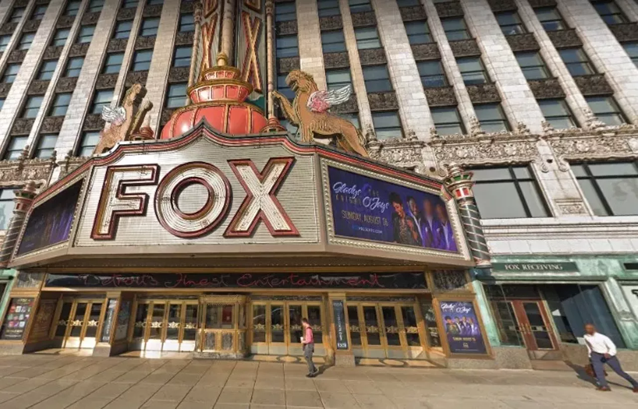 Now &#150; Sept. 2018 The Fox Theatre 2299 Woodward Ave., Detroit, MI &copy;2018 Google