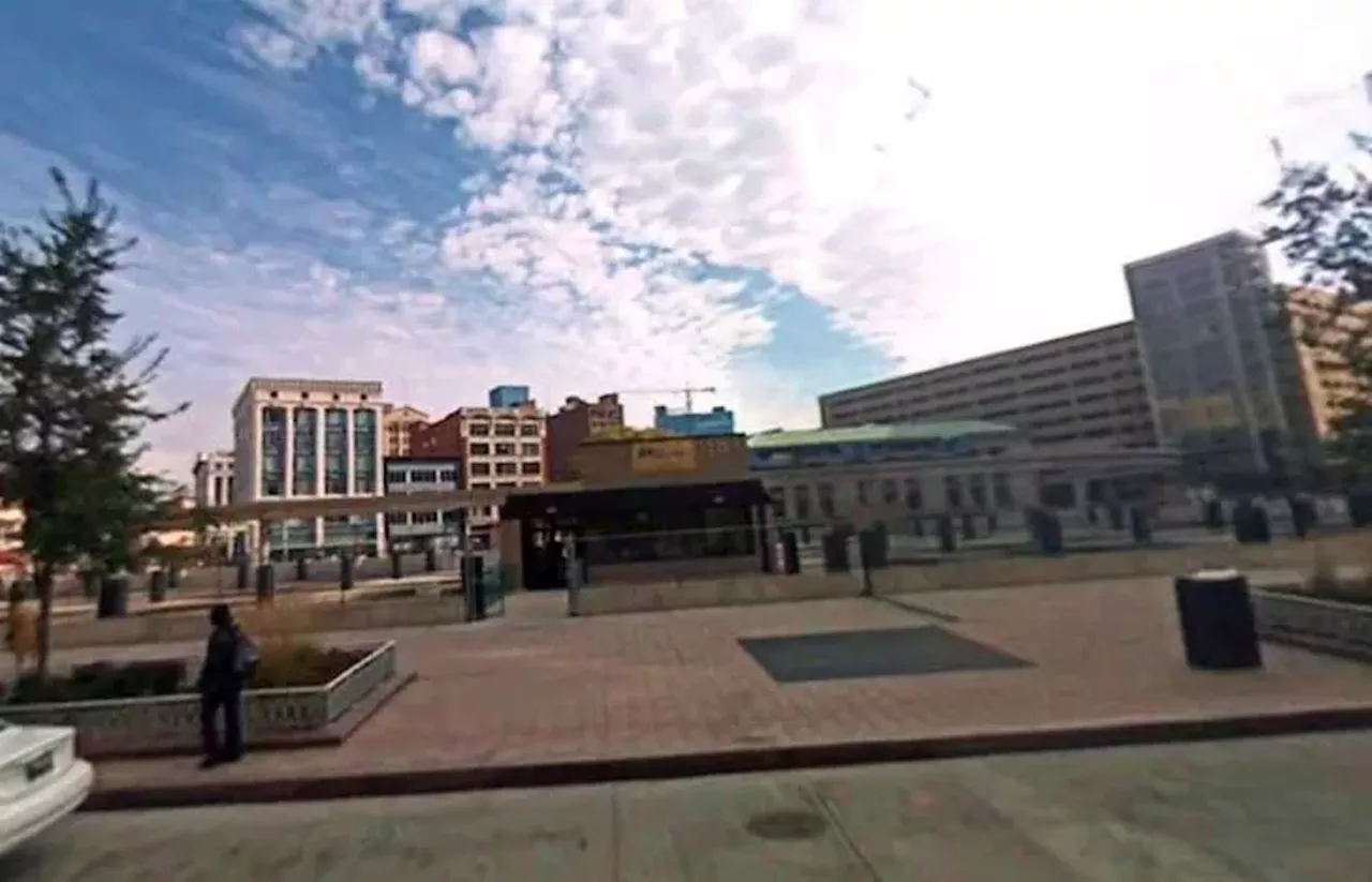 Then &#150; Oct. 2008 Public parking lot 1241 Woodward Ave., Detroit &copy;2018 Google