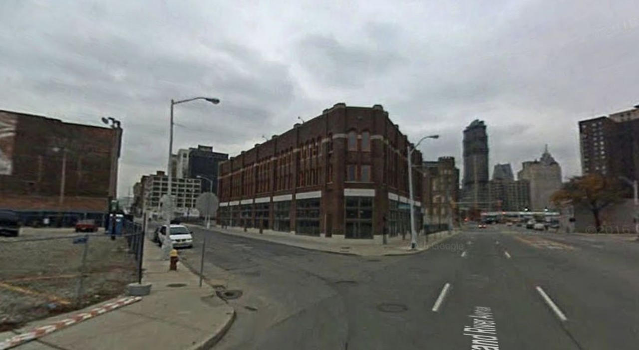 Then &#150; 2008
Intersection of W. Grand River Avenue and W. Elizabeth Street; Detroit
The Elizabeth Street Lofts building.
Photo &copy;Google 2019