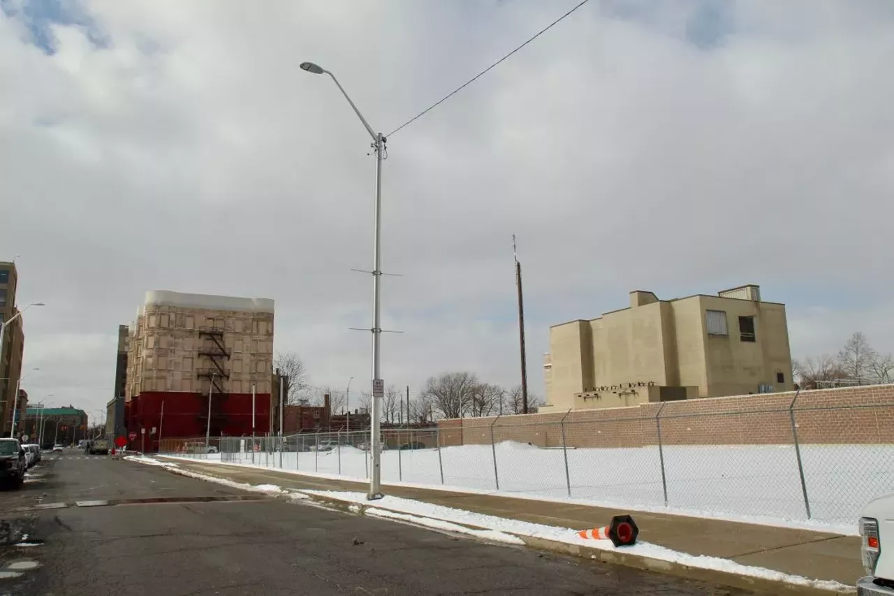 Now &#150; 2019 72 Temple St.; Detroit The Temple Hotel, which is now located at the heart of Ilitch-driven District and adjacent to the new Detroit Red Wings arena, was purchased in 2013 by DTE Energy for more than $3 million. The company plans to build a substation there to service the District and Midtown. Photo by Will Feuer