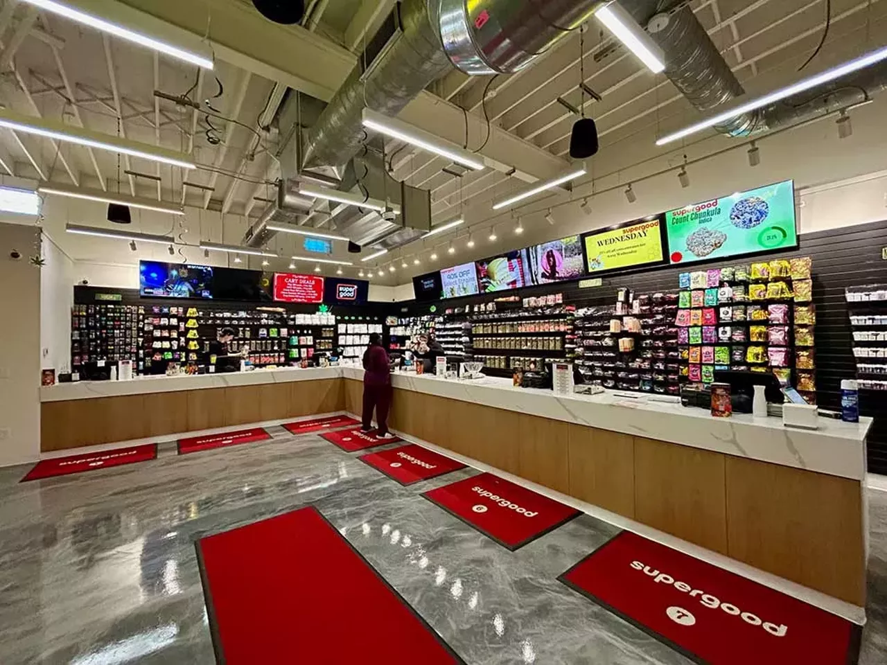 Supergood Detroit 10 Eight Mile Rd., Detroit; supergoodstore.com Opened in November 2024, Supergood has quickly become a hot spot on Eight Mile, where dozens of dispensaries have opened at Detroit’s border with the inner-ring suburbs. Rather than inundating customers with the same budget weed, Supergood focuses primarily on standout products, which gives it a leg up in an area dominated by dispensaries. Located near the border of Ferndale, Supergood is a choice spot for high-quality flower, including brands like Apex, Exotic Matter, Favrd, Fractal Cannabis, Growing Pains, Grown Rogue, Hytek, Kai, Local Grove, Mi Loud, Michigrown, Pro Gro, Society C, and Voyage Bloom. But if you are looking for cheaper products, Supergood also has it, with several brands selling for under $80 an ounce. Supergood has a good selection of quality rosin. The brands include 710 Labs, Eastside Alchemy, True North Collective, Ice Kream Hash Co., and Wojo. Supergood also has one of the best deals for new customers — 40% off the first purchase.