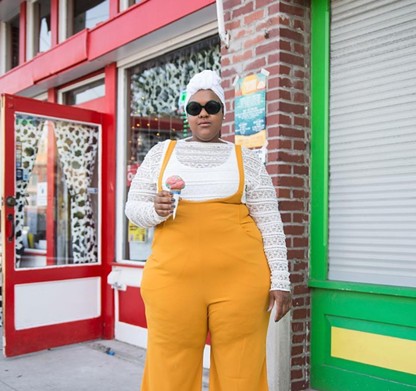 @lvernon2000
    
    Leah Vernon marries street style to vintage glam and captions each post with meaningful messages on feminism, activism, and body positivity