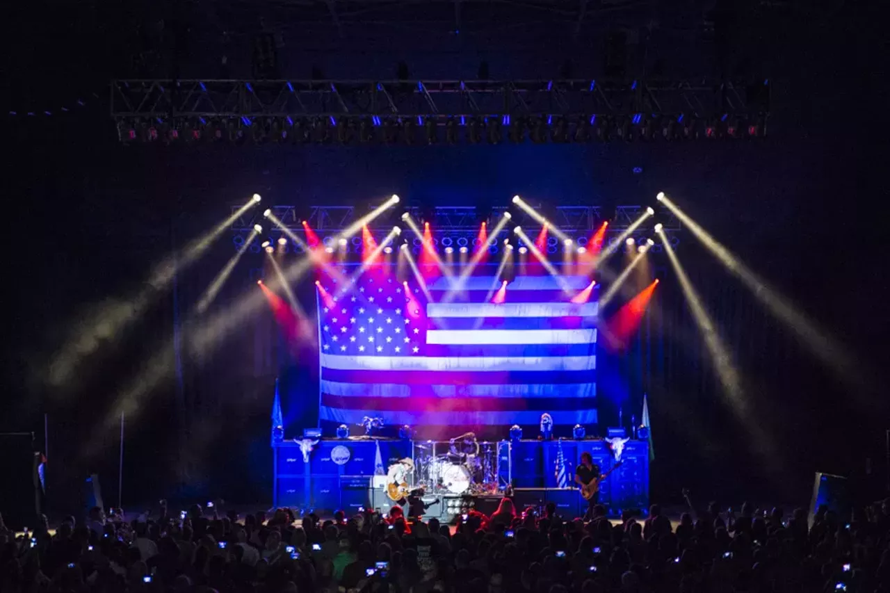 Image: Things got real 'Merican at the Ted Nugent concert at Freedom Hill