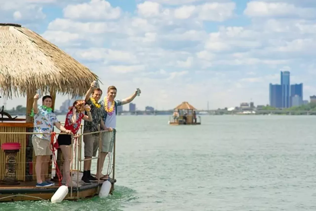 Aloha Tiki Tours Available out of Sindbad's Restaurant & Marina, 100 Saint Clair St., Detroit; Blossom Heath Park and Pier, 24800 Jefferson Ave., St. Clair Shores; 507 Biddle Ave., Wyandotte; alohatikitours.com Since 2019, Aloha Tiki Tours has offered two-hour tours of the Detroit River via a fleet of Bluetooth speaker-equipped octagonal floating tiki boats where up to six guests are invited to BYOB &#151; with a captain, of course. (God, can you imagine a world where tiki boats were captainless? Mayhem, we say. Mayhem!) The tours cost $275-$300 Monday-Thursday and $300-$325 Friday-Sunday. New this year, the company debuted a tiki-themed pedal pub, which the owners claim is the world's first. The thatch roof and bamboo-accented Tiki Bar Bike leaves from Bookies Bar and Grill (2208 Cass Ave., Detroit; 313-962-0319; detroitrollingpub.com) and can seat 16. Like the Aloha Tiki Tour boats, drinks are BYOB, and tours are two hours. According to a Facebook post, all customers will get a $20 gift card to use at Bookies after the tour. Tours are $295 Monday-Thursday, $375 on Fridays, $400 on Saturdays, and $345 on Sundays. Photo by Noah Elliott Morrison