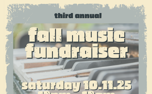 Image: Third Annual Fall Music Fundraiser