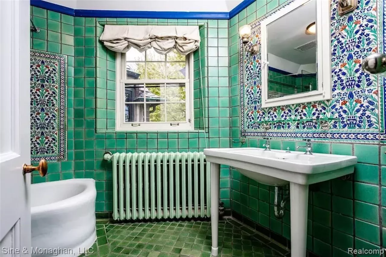Image: This $1.39 million Grosse Pointe Park home built by architect Wallace Frost has several selfie-worthy tiled bathrooms &#151;&nbsp;let's take a tour