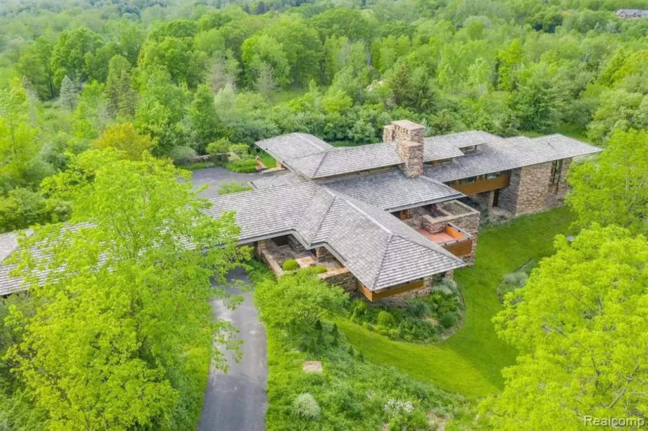 Image: This $3.67 million Carl D. Gilmore-designed Ann Arbor home sits on 15 secluded acres
