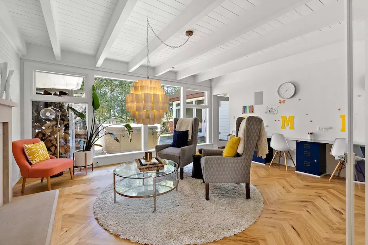 Image: This $4.3 million renovated mid-century home in Ann Arbor is a stunning blank slate
